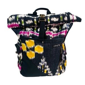 Dakine Dover 18L Roll Top Padded Laptop/IPad Backpack Ikat Pattern